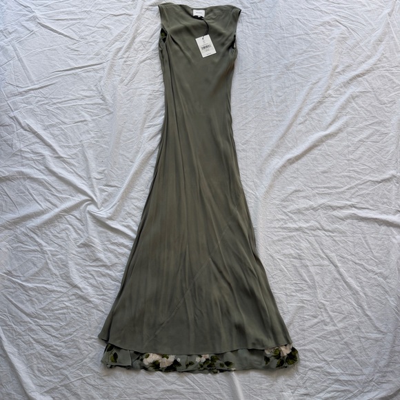 NWT Reformation Prescott Floral Mermaid Dress Greenery Wedding Guest Small - Picture 12 of 15